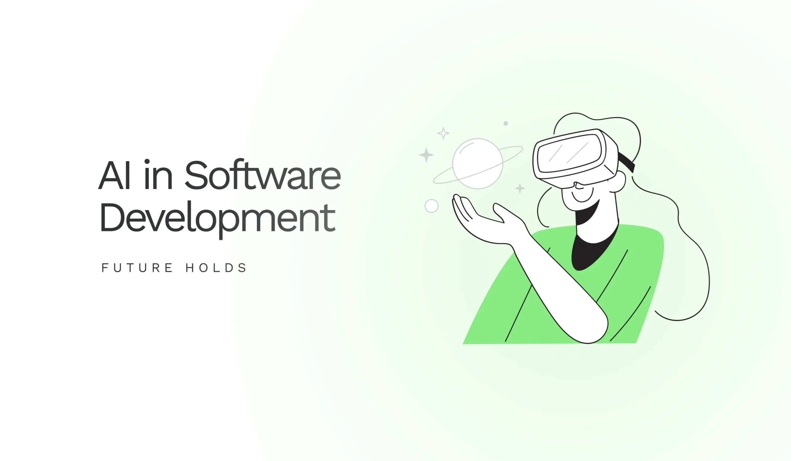 AI in software development, showcasing the future of programming with artificial intelligence.